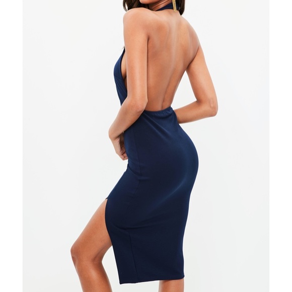 Navy Midi dress - Picture 2 of 4